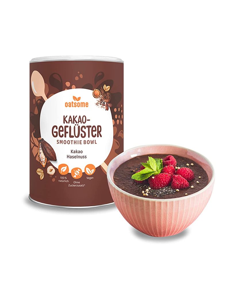 Oatsome - Kakaogeflüster - Smoothie Bowl - Nährstoff Frühstück mit 100% natürlichen Zutaten & ohne Z