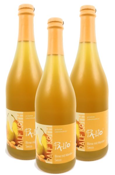 Palio - Birne mit Mandel Secco 3x 0,75l - Fruchtiger Perlwein - Prämiert aus Deutschland