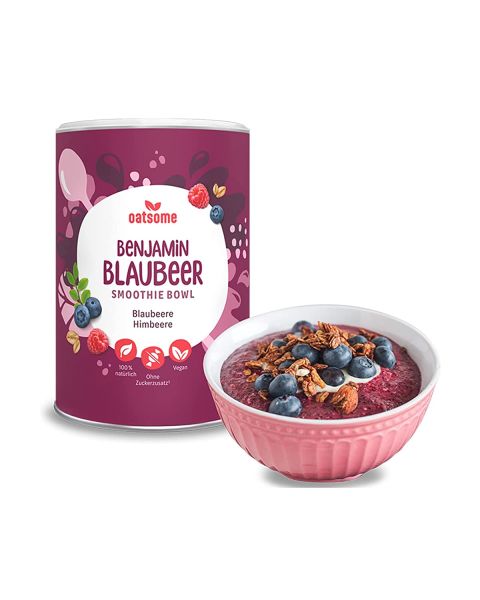 Oatsome - Benjamin Blaubeer - Smoothie Bowl - Nährstoff Frühstück mit 100% natürlichen Zutaten & oh