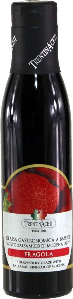 Erdbeer Balsamico - Balsamico Creme mit Aroma aus Italien - 300 ml - Aceto Balsamico Di Modena IGP 