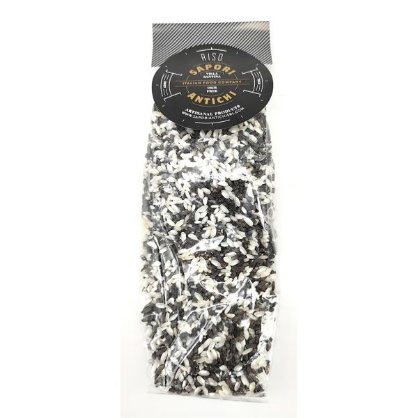 Sapori Antichi - schwarz und weißer Reis - Risotto Bianco Nero - 250g