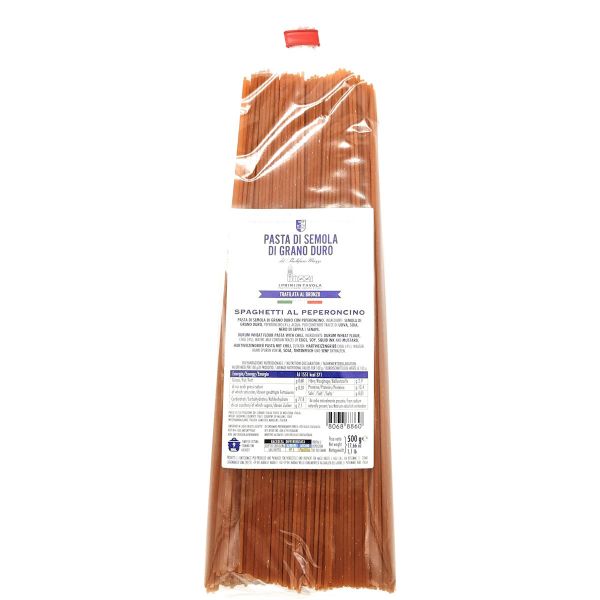 LA TRAFILATA Spaghetti al Peperoncino/Spaghetti mit Chili 500g LA TRAFILATA Spaghetti al Peperoncino/Spaghetti mit Chili 500g