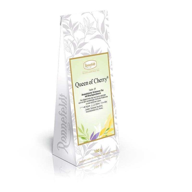 Ronnefeldt - Queen of Cherry - Aromatisierter Schwarzer Tee mit Kirschgeschmack - 100g