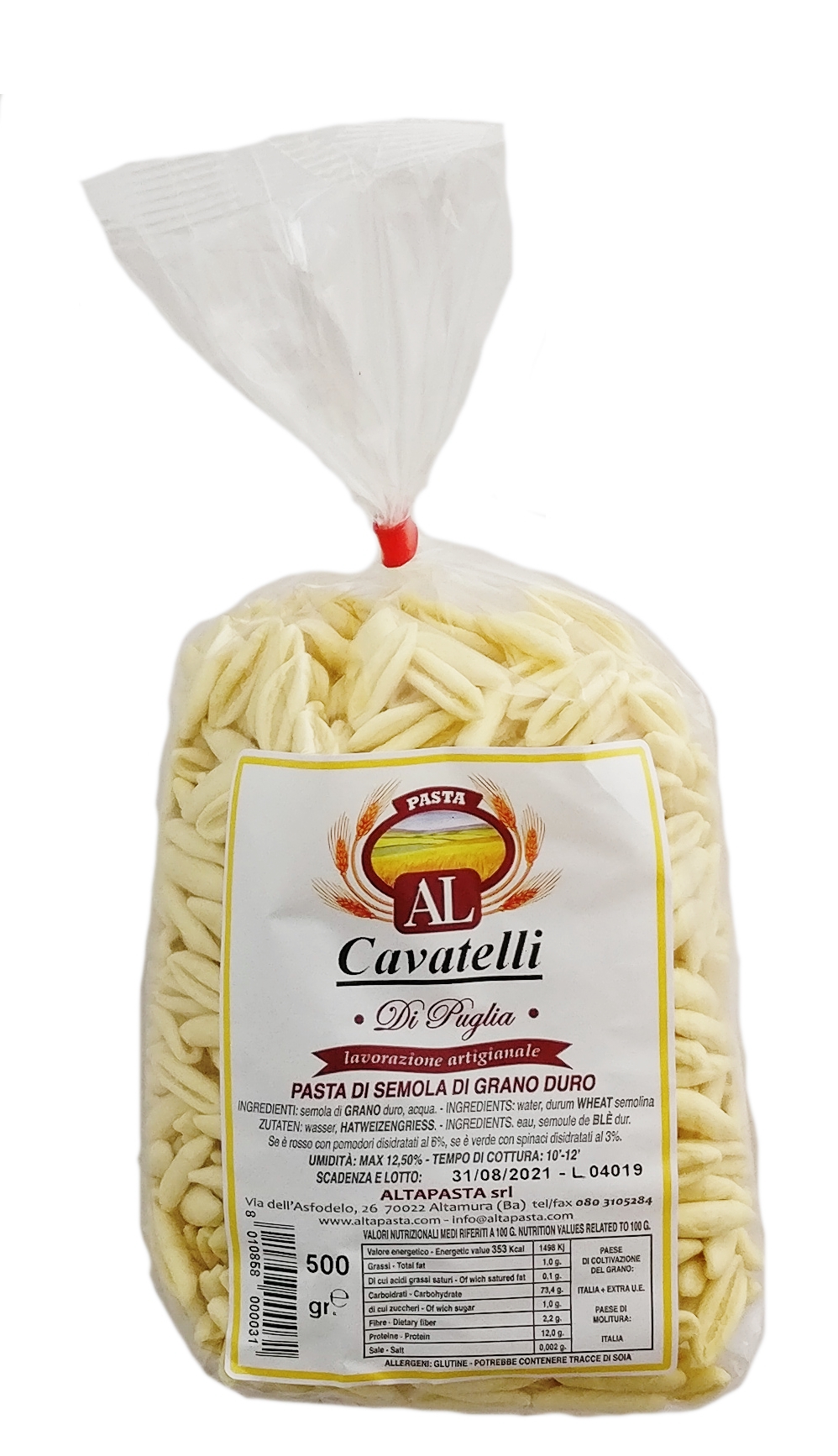 Frische Cavatelli Nudeln aus Italien 500g trafila in bronzo cavo pasta capunti OutdoorKult