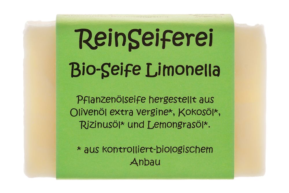 BIO - Zitronenseife - reine Naturseife - kalt gerührte Handseife aus Österreich - 75 g