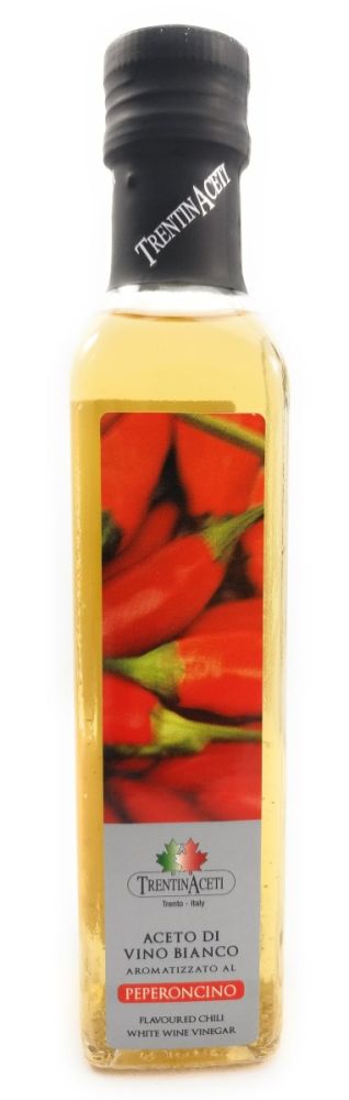 Chiliessig - Weißweinessig mit Aroma - Chili Essig aus Italien - TrentinAcetia - 250 ml