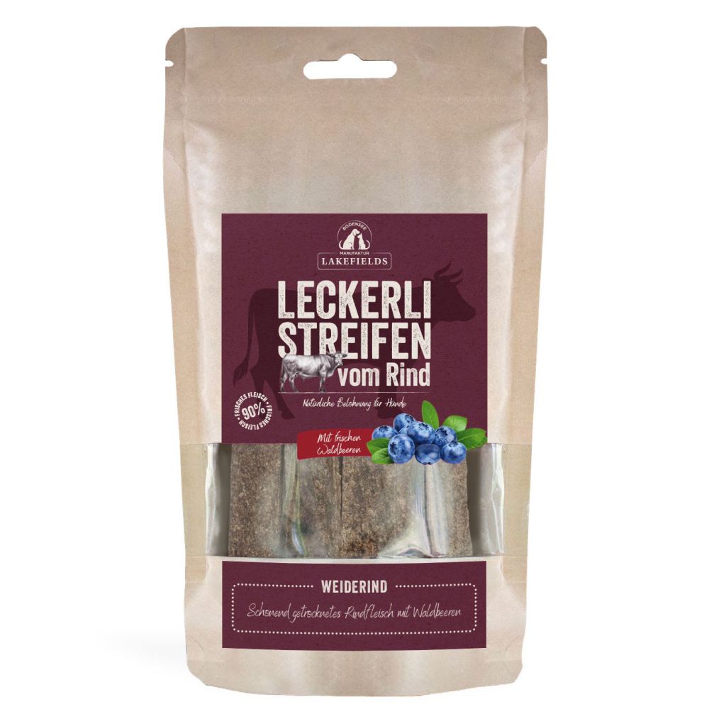 LAKEFIELDS MANUFAKTUR Snacks Trockenfleischstreifen vom Weiderind 150g