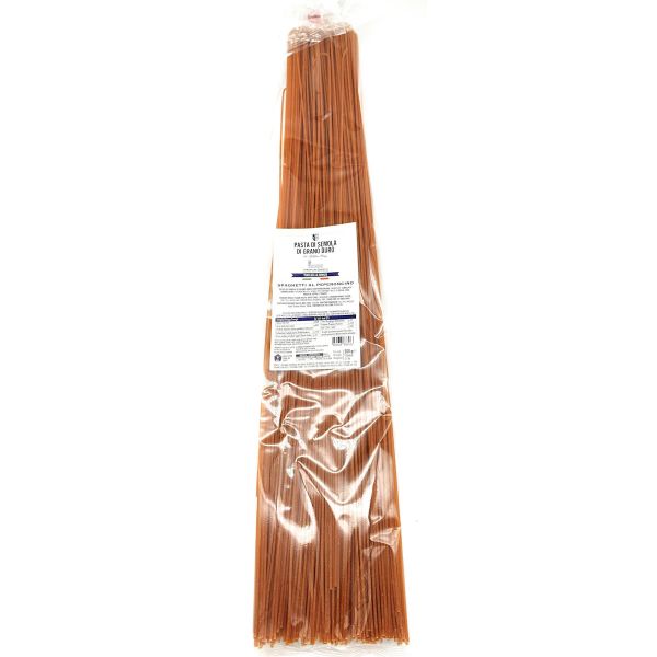 LA TRAFILATA lunghi Spaghetti al Peperoncino/Lange Spaghetti mit Chili 60cm - 500g LA TRAFILATA lunghi Spaghetti al Peperoncino/Lange Spaghetti mit Chili 60cm - 500g