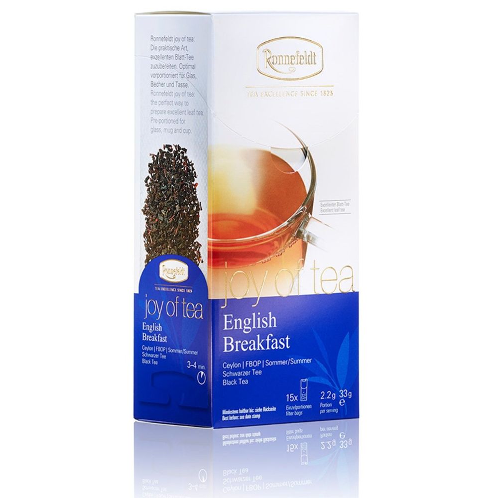 Ronnefeldt English Breakfast "Joy of Tea" - Schwarztee, 15 Teebeutel, 33 g