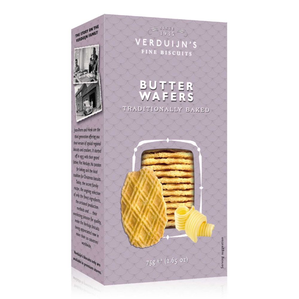 VERDUIJN'S - Butterwaffeln aus der Niederlande - Holländische Waffeln 75 g