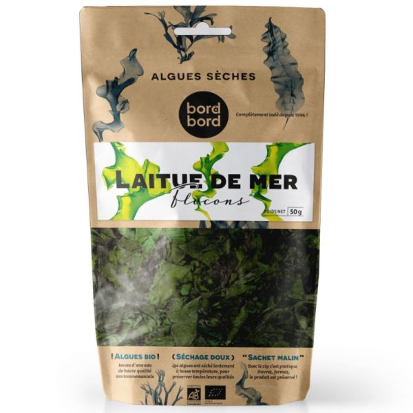 Bord à bord BIO Meersalat Alge 50g aus Frankreich/Bretagne/Atlantik | Meersalat Algen (Ulva sp.) | G