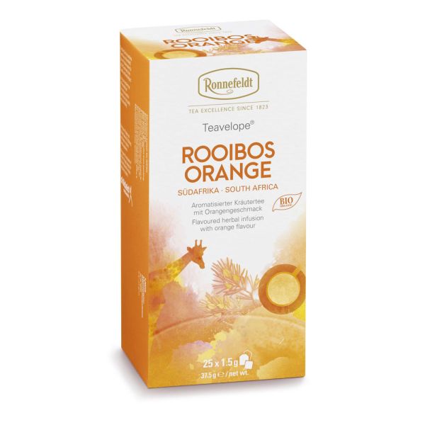 Ronnefeldt Teavelope "Rooibos Orange" - Kräutertee, 25 Teebeutel, 37,5 g