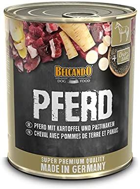 Belcando Premium Dose [6x800g Pferd mit Kartoffel] | Nassfutter für Hunde | Alleinfutter aus der Dos