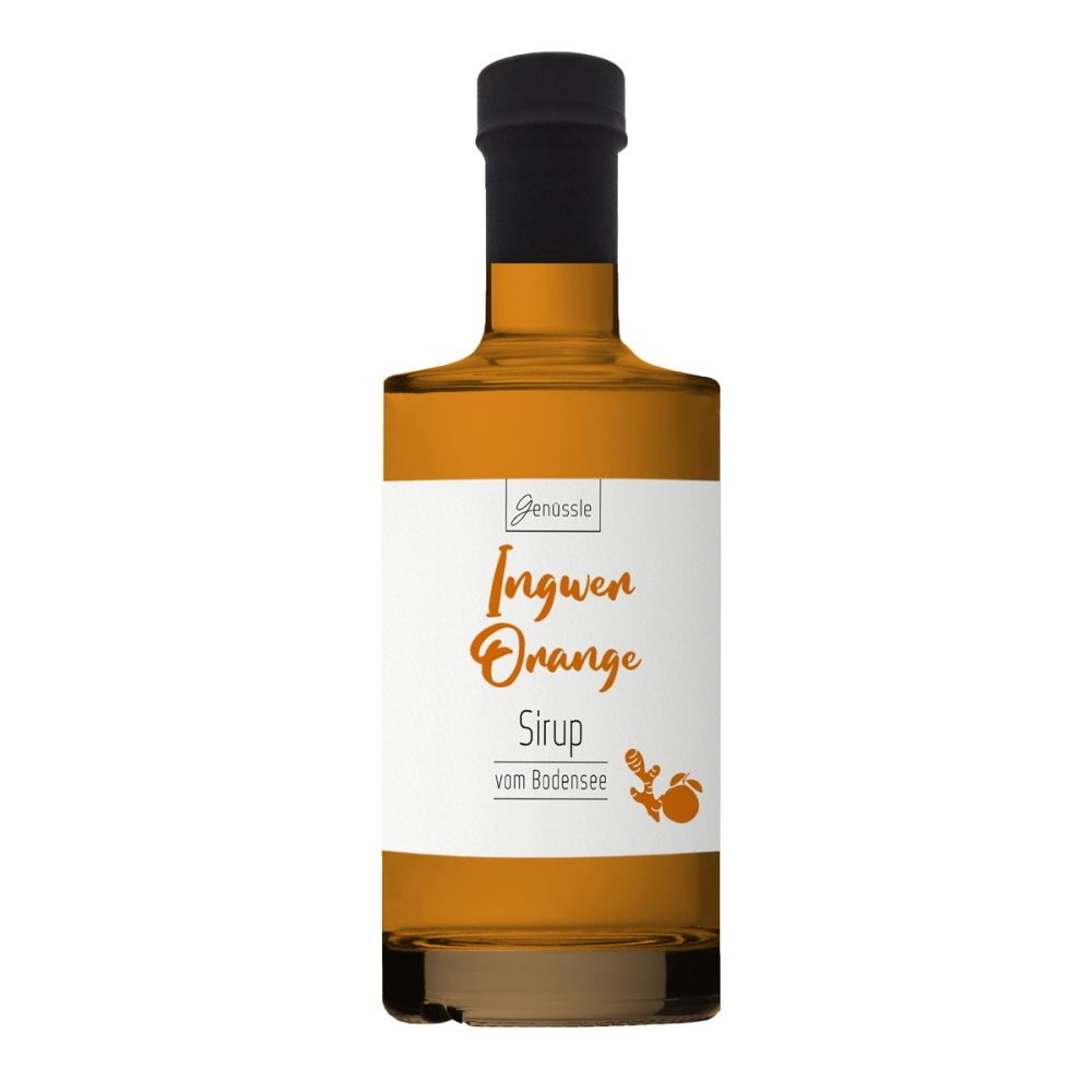 BIO Ingwer-Orangen-Sirup - Genüssle Ingwer Orangen Sirup vom Bodensee