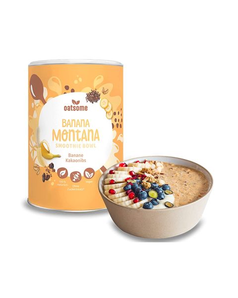 Oatsome - Banana Montana - Smoothie Bowl - Nährstoff Frühstück mit 100% natürlichen Zutaten & ohne Z