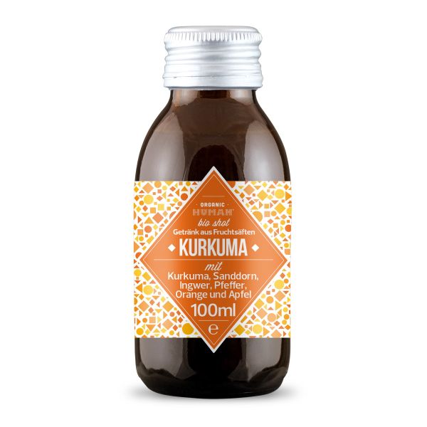 Organic Human - Bio Shot - Kurkuma mit Kurkuma, Sanddorn, Ingwer