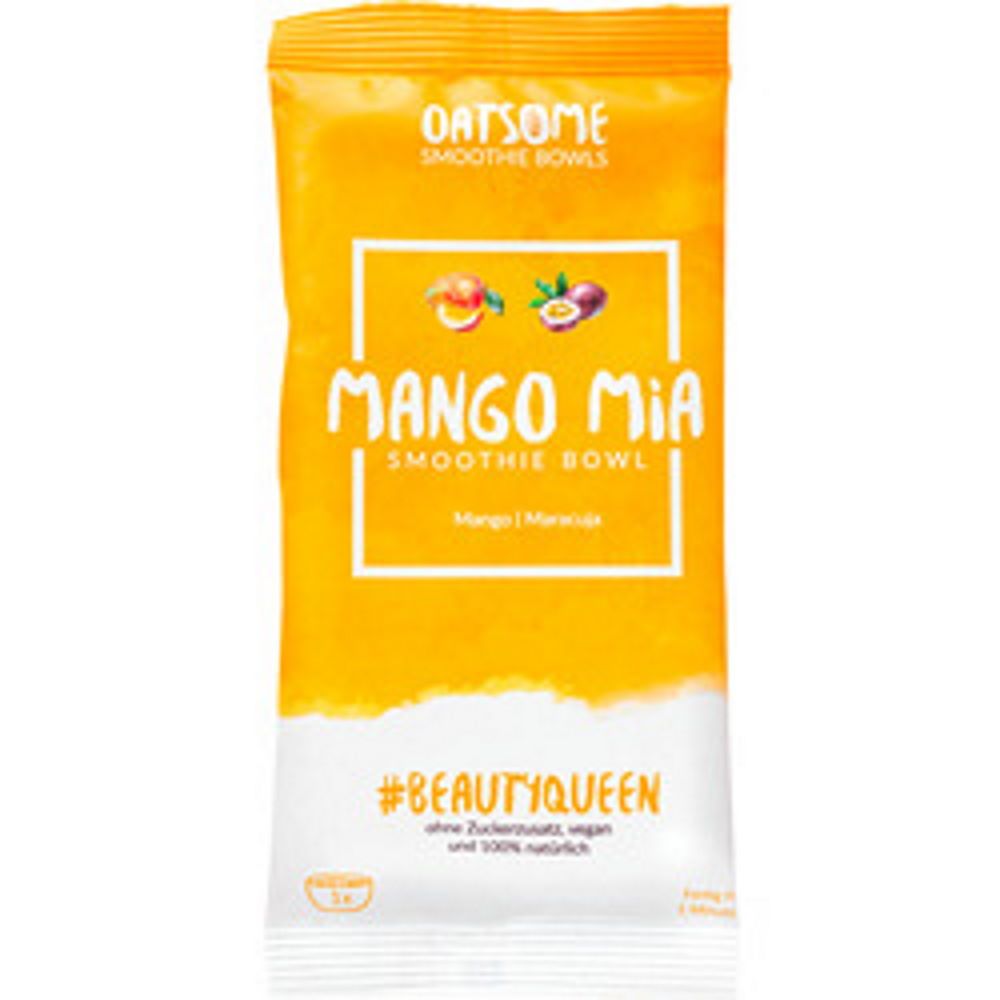 Oatsome Smoothie Bowl Mango & Maracuja - Smoothie zum löffeln - Frühstückersatz, 100% natürlich (Man