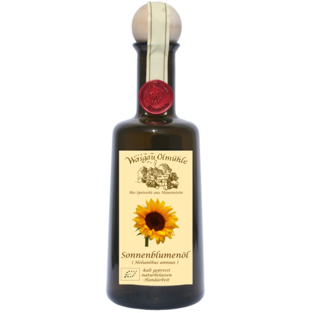 Wasgau Ölmühle - Bio Sonnenblumenöl - 500ml - kaltgepresst, naturbelassen