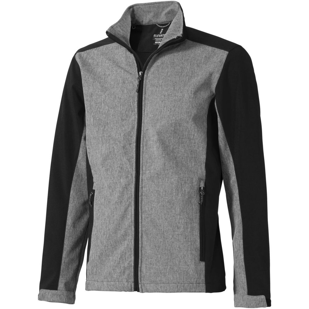 Elevate Vesper Softshell Jacke atmungsaktiv & wasserfest - Schwarz