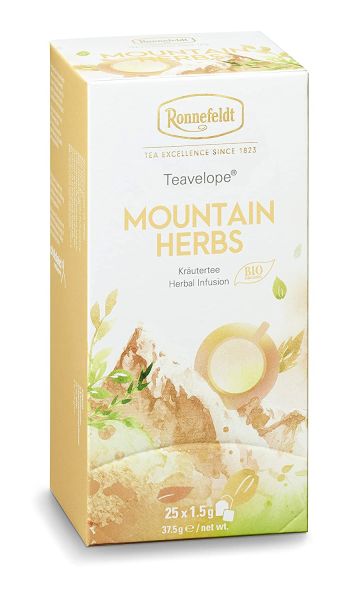 Ronnefeldt Teavelope "Mountain Herbs" - Kräutertee, 25 Teebeutel, 37,5 g