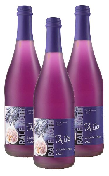 Palio - Lavendel mit Feige Secco 3x 0,75l - Fruchtiger Perlwein - Prämiert aus Deutschland