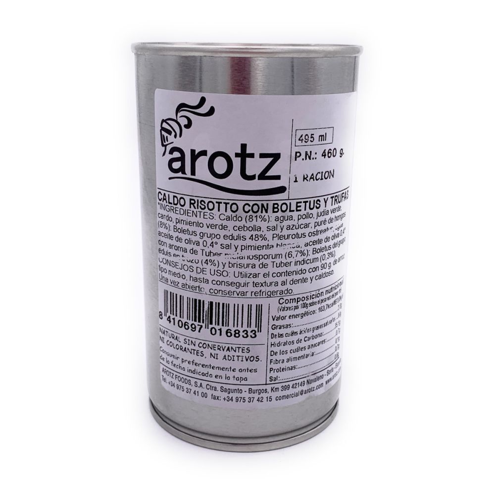 Arotz Risottobrühe aus Trüffeln und Steinpilzen, 1x 460g, aus Spanien