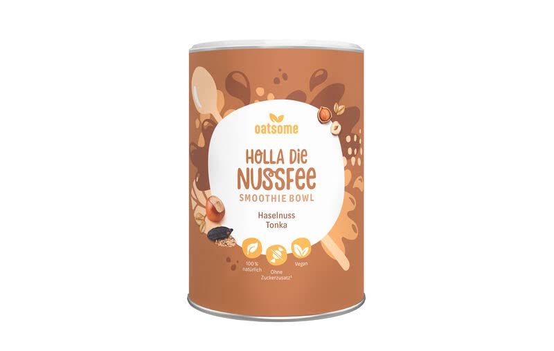 Oatsome - Holla die Nussfee - Smoothie Bowl - Nährstoff Frühstück mit 100% natürlichen Zutaten & ohn