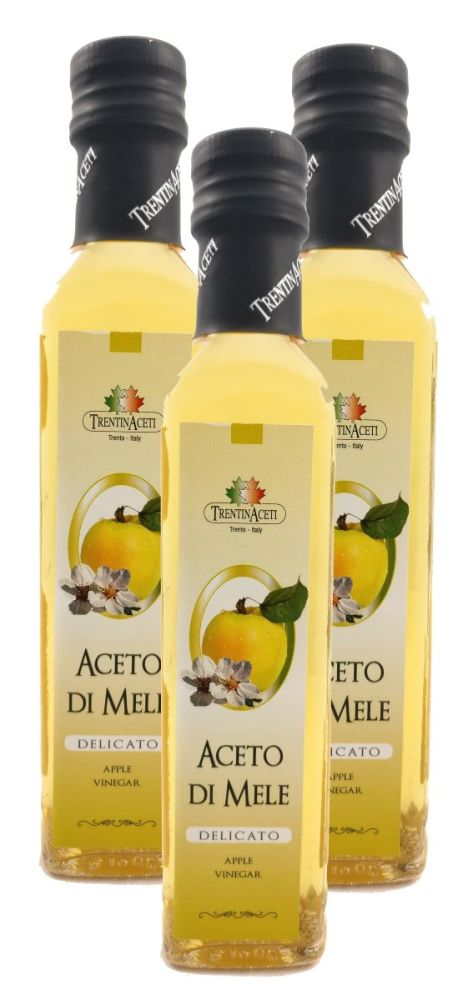 Apfelessig - Delikater Apfel Essig aus Italien - TrentinAcetia - 3x250 ml