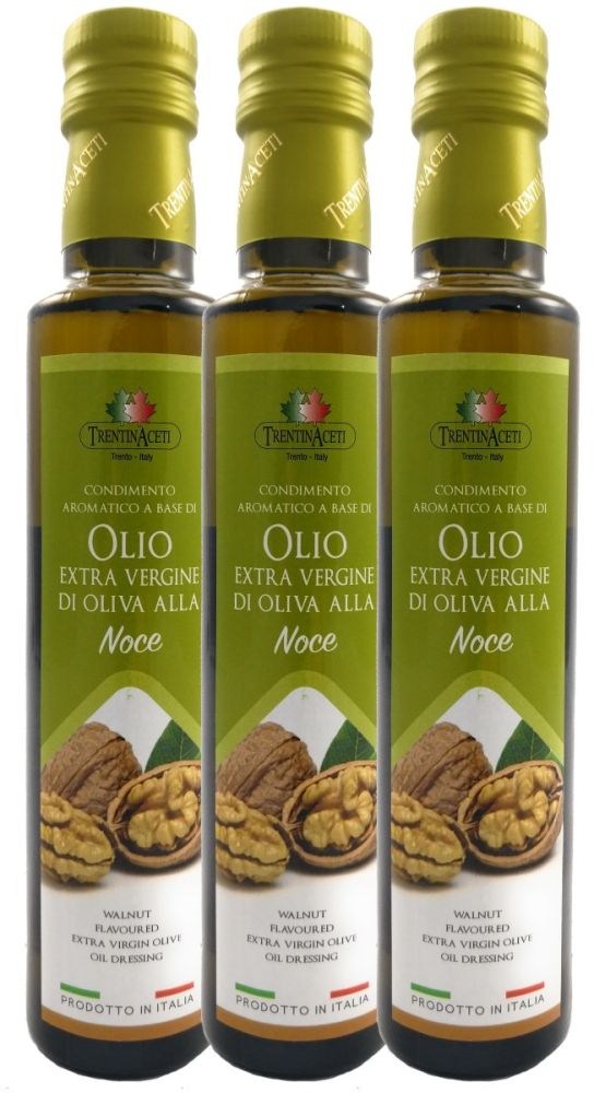 Extra Natives Olivenöl mit natürlichen Walnussaroma aus Italien - höchste Qualität - 250 ml