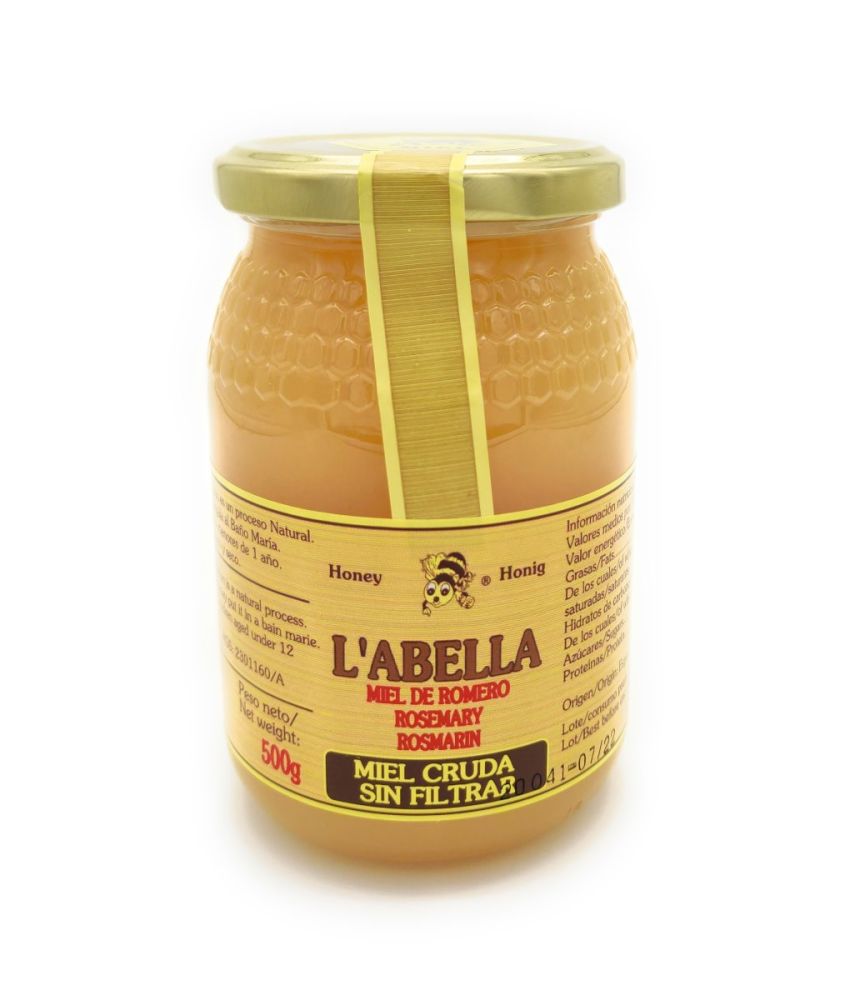 RAW Rosmarinhonig aus Spanien - Ungefilterte Premium Qualität - reines Naturprodukt - kaltgeschleude