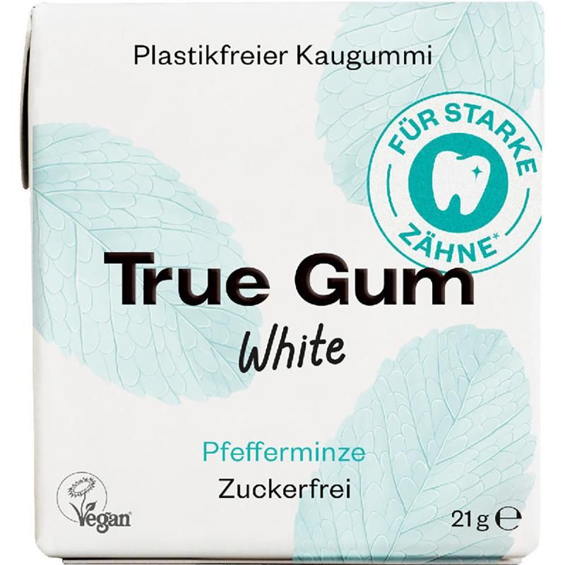 True Gum - Plastikfreie Kaugummi - White Pfefferminze - 100% Biologisch abbaubar