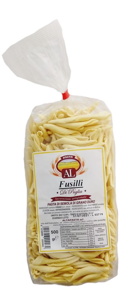 Frische Fusilli Nudeln aus Italien 500g – trafila in bronzo