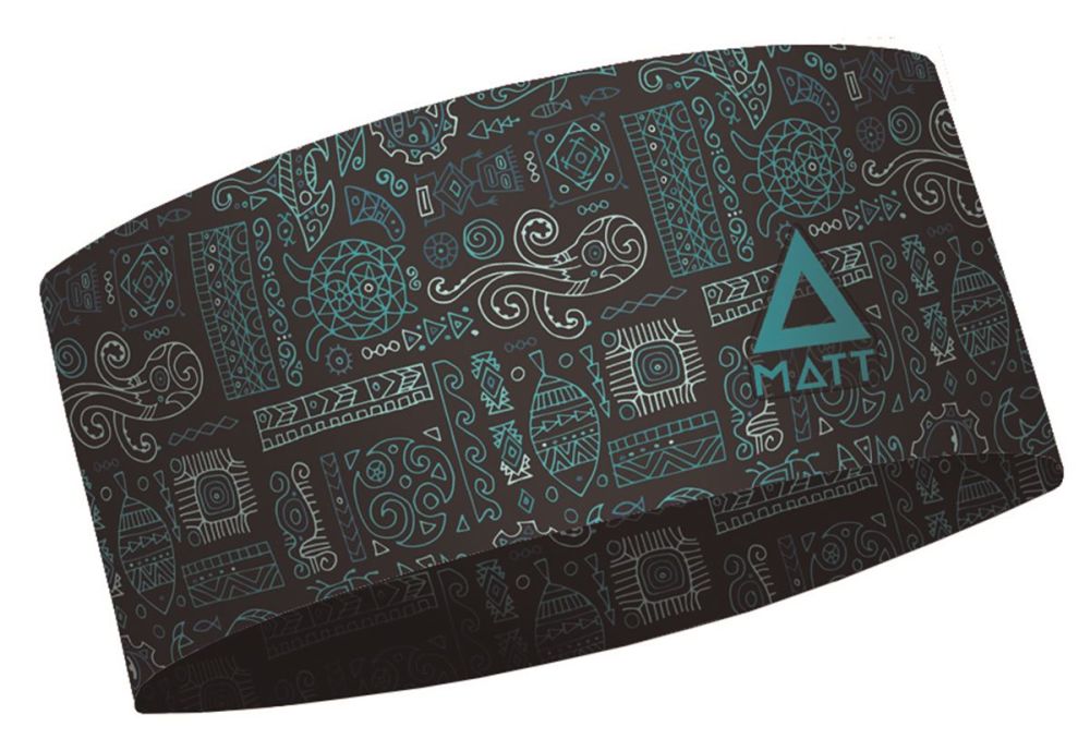 Matt Coolmax Eco Fascia Assorbente Per Capelli Unisex, In Poliestere Riciclato, Stampa Sfocata, Taglia S - 3