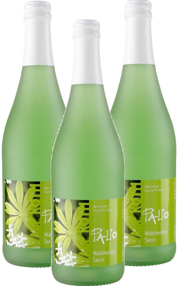 Palio - Waldmeister Secco 3x 0,75l - Fruchtiger Perlwein - Prämiert aus Deutschland