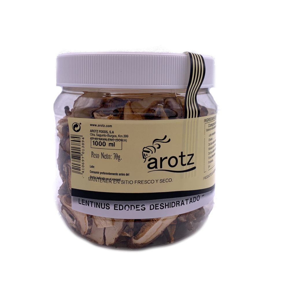 Kultivierter Shiitake Pilz - getrocknete Speisepilze der Spitzenklasse aus Spanien - Scheiben - 70 g