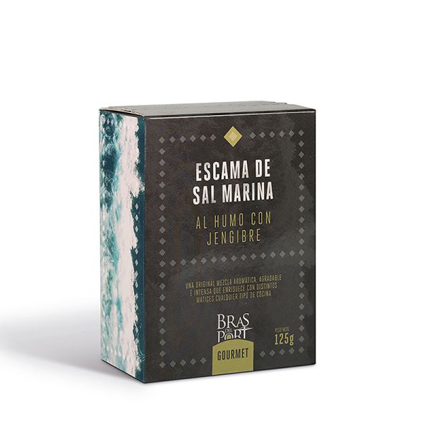 Meersalz Flocken - Flor de Sal - Fleur de Sel - aus Spanien - mit Ingwer Geschmack - 100 % natürlich