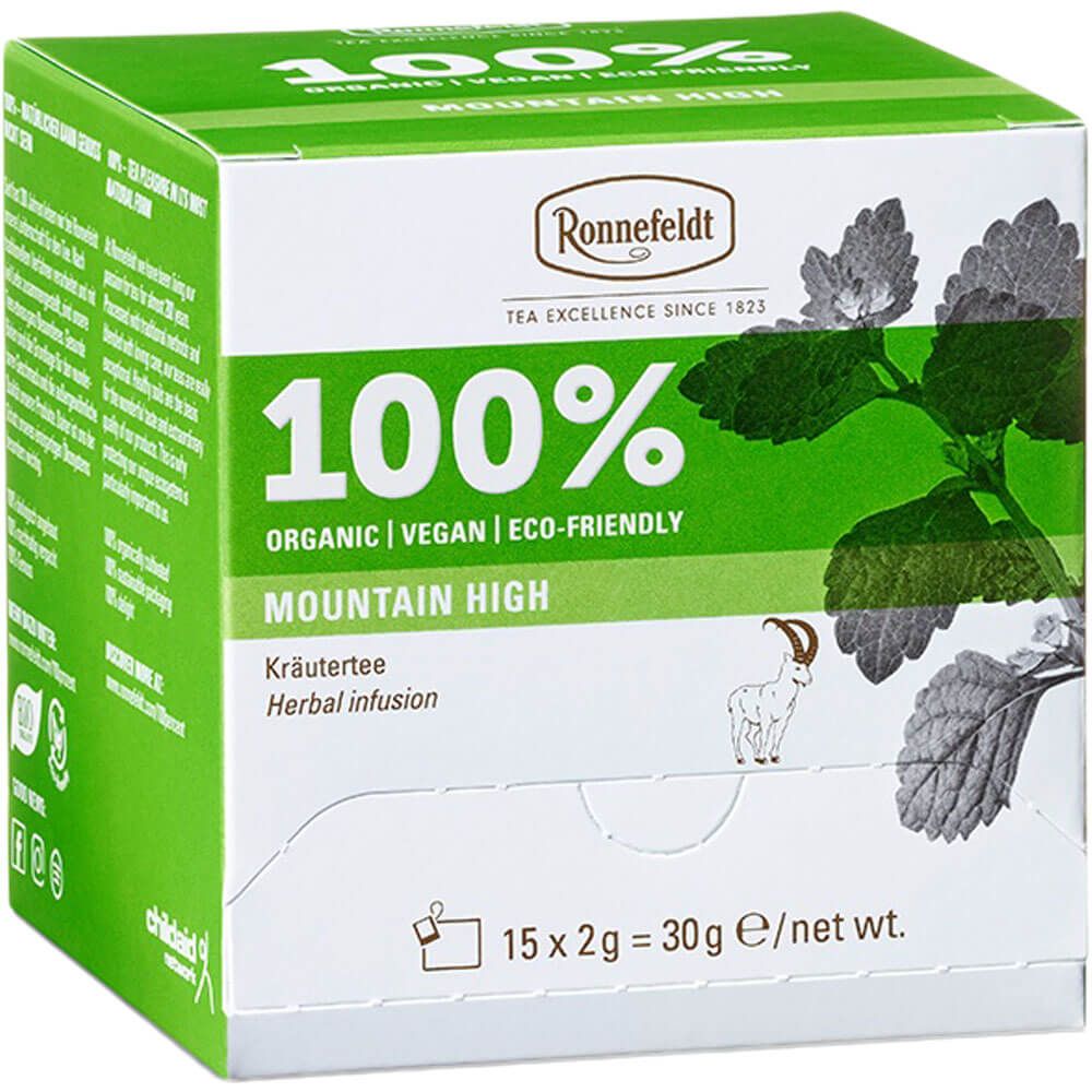Ronnefeldt 100% Mountain High - BIO Kräutertee, 15 Teebeutel à 2 g, 30 g | Organic | Vegan | Eco-fri
