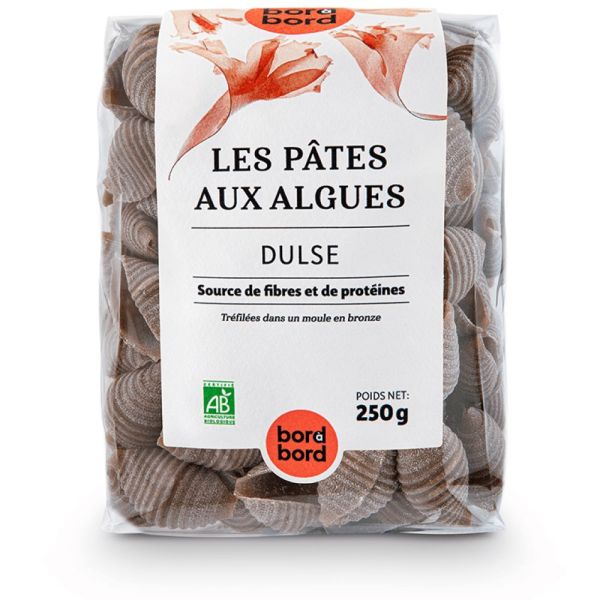 Bord à bord BIO Nudeln mit Algen/Dulse 250g aus Frankreich/Bretagne/Atlantik | Laborgeprüfte Algennu