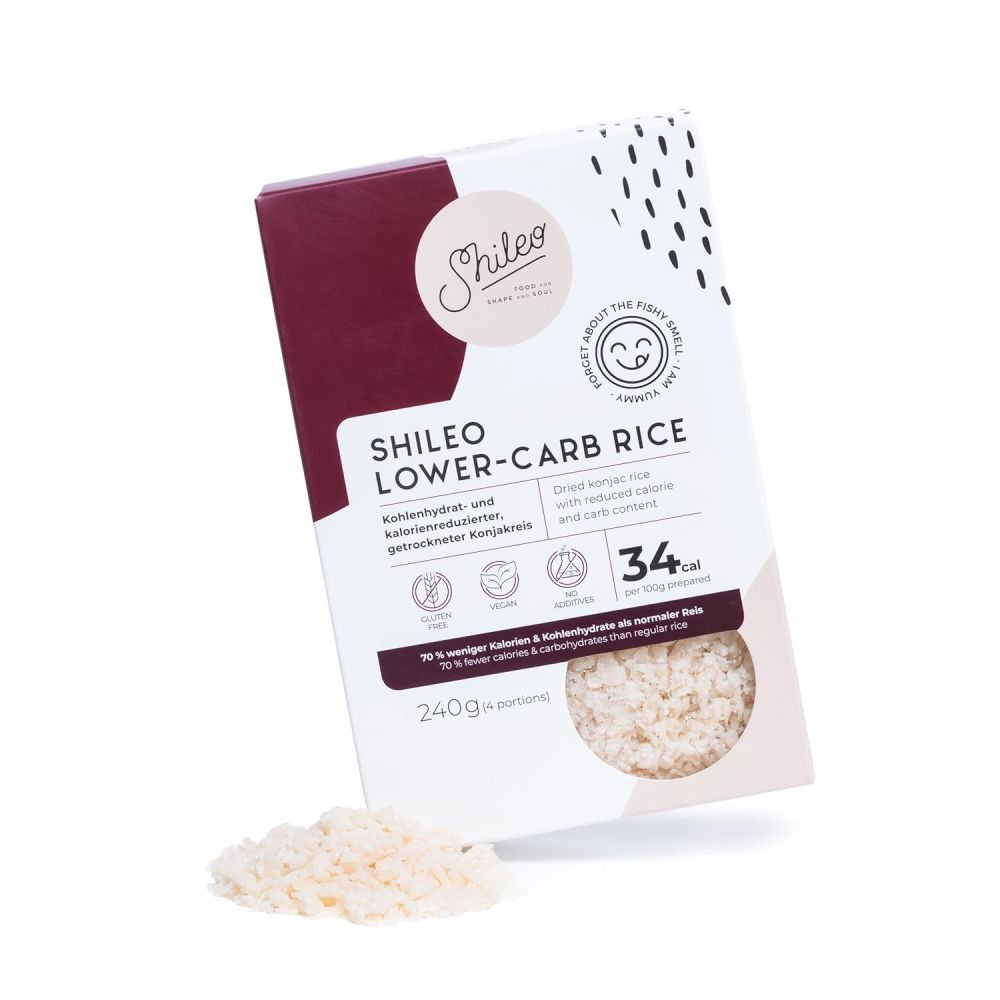 Shileo Lower-Carb Reis aus Konjak 240g | Getrocknet anstatt eingelegt