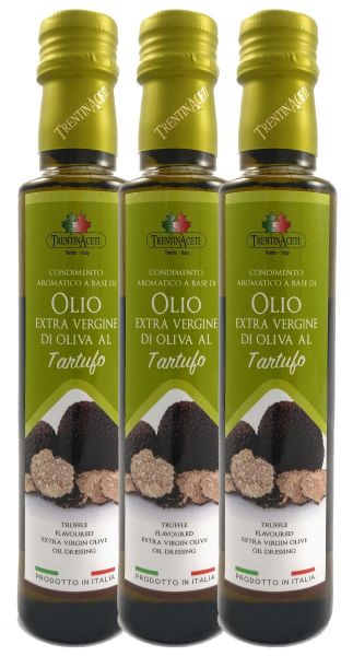 Extra Natives Olivenöl mit natürlichen Trüffelaroma aus Italien - höchste Qualität - 3x250 ml