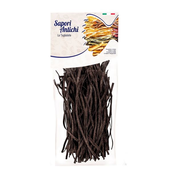 Sapori Antichi - italienische schwarze Pasta - Tagliolini Nero Di Seppia - 250g