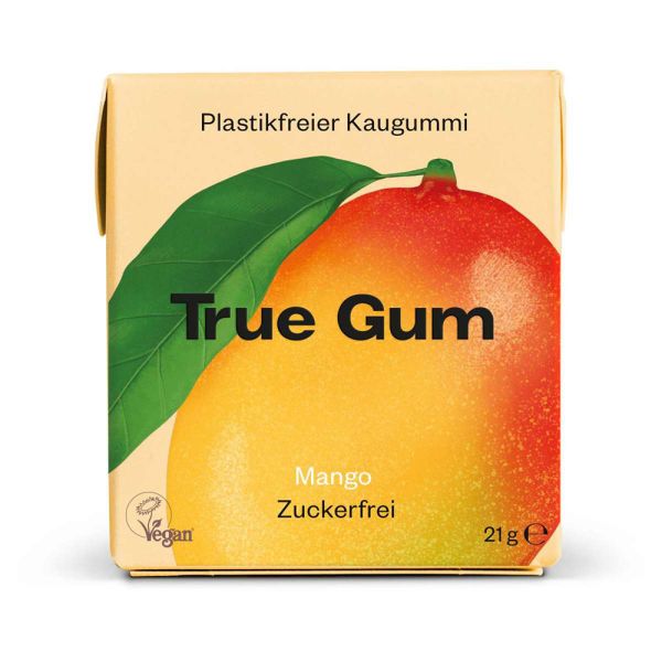 True Gum - Plastikfreie Kaugummi - Mango - 100% Biologisch abbaubar