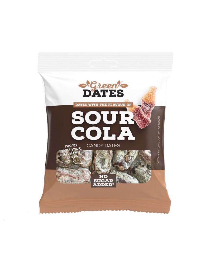Green Dates Sour Cola - Datteln mit saurem Colageschmack 90g