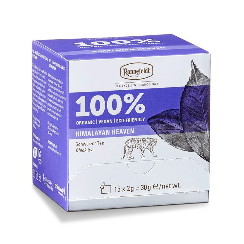 Ronnefeldt 100% Himalayan Heaven - BIO Schwarzer Tee, 15 Teebeutel à 2 g, 30 g, 15 Teebeutel à 2 g,