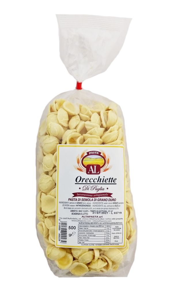 Frische Orecchiette Nudeln aus Italien 500g - Orecchiette – trafila in bronzo