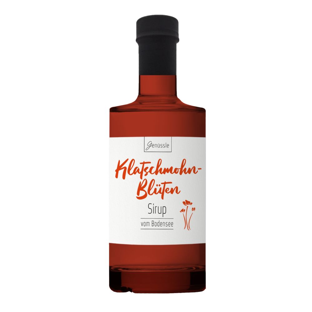 BIO Klatschmohnblüten-Sirup - Genüssle Klatschmohnblüten Sirup vom Bodensee