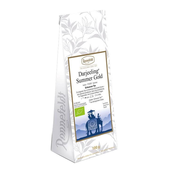 Ronnefeldt - Darjeeling Summer Gold - Bio - Schwarzer Tee aus Darjeeling - 100g