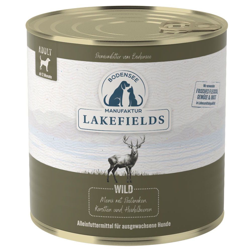 LAKEFIELDS MANUFAKTUR Nassfutter MENÜ WILD 59% Fleischanteil für Hunde