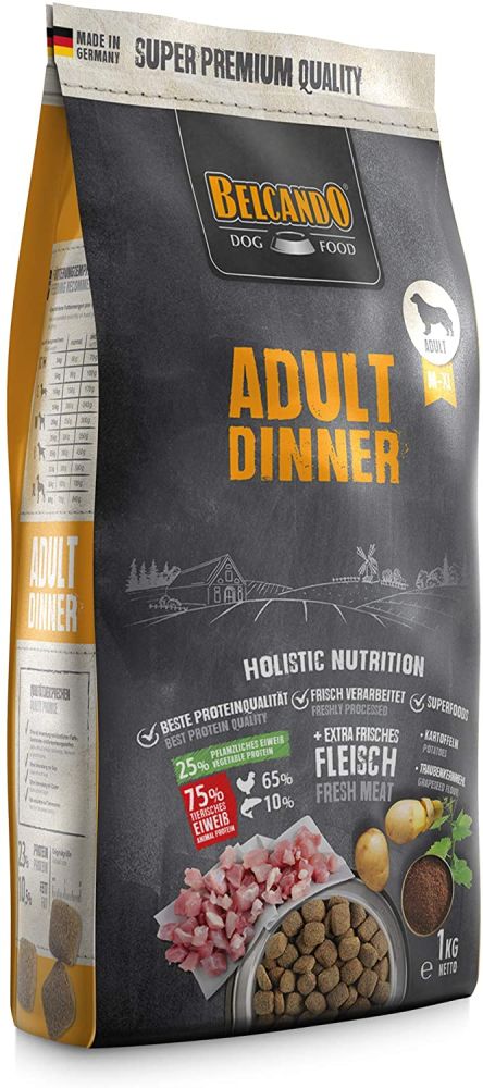 Belcando Adult Dinner Hundefutter 1kg | Trockenfutter für Hunde | Alleinfuttermittel für ausgewachse