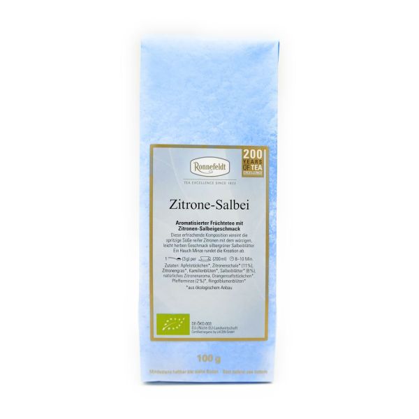 Ronnefeldt - Zitrone-Salbei - Aromatisierter Früchtetee - 100g